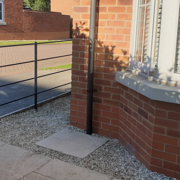 Preparing a site to install a water butt – Rainwater Terrace