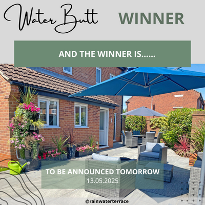 🎉 Winner of the Ultimate Rainwater Terrace Giveaway to Be Announced Tomorrow! 🎉