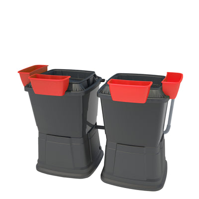 1 Tier Double 134 Litre Water Butt With Planters