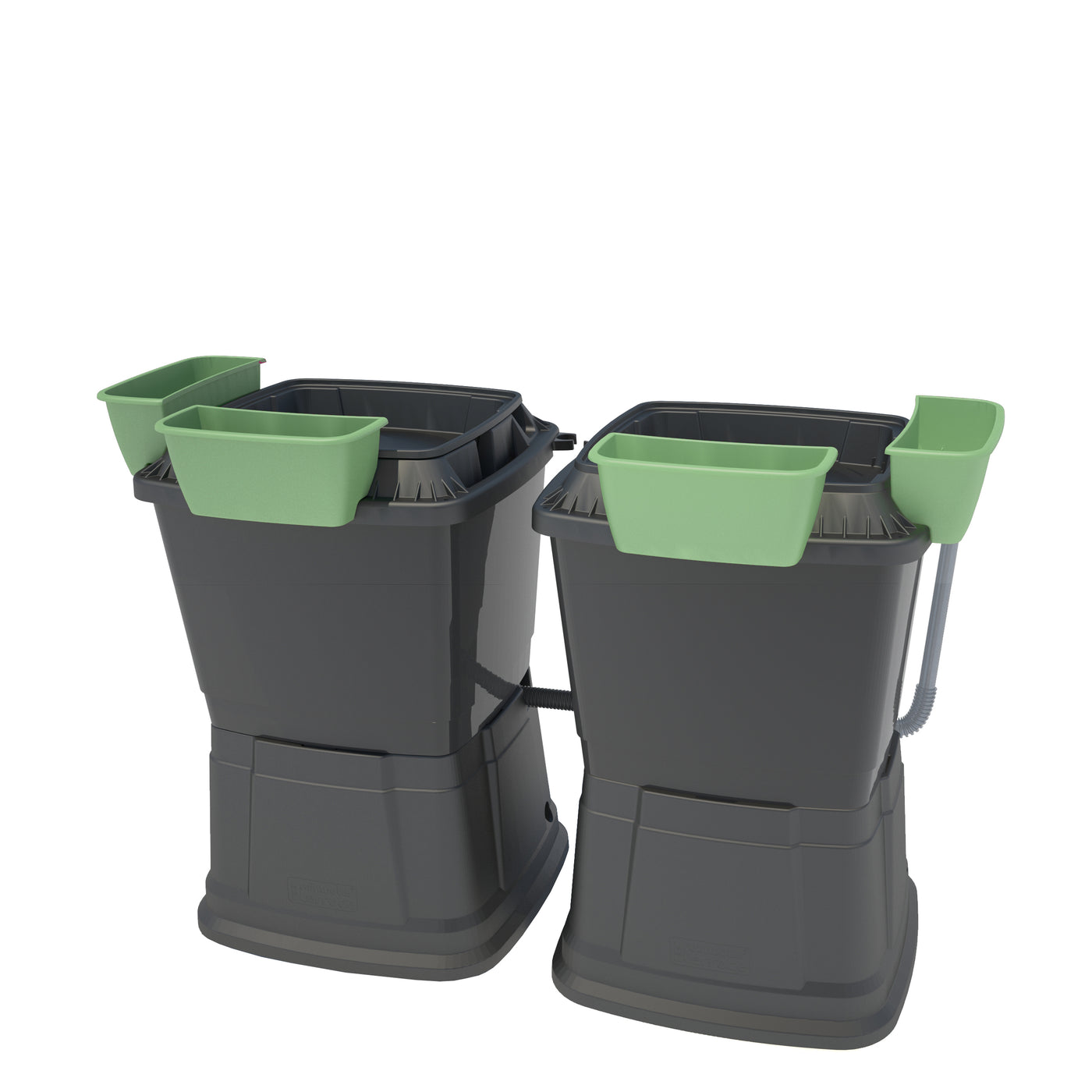 1 Tier Double 134 Litre Water Butt With Planters