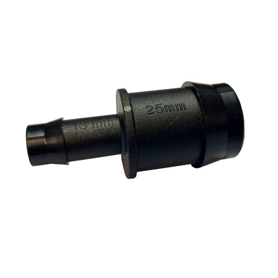 25mm to 13mm Barbed reducer for outlet pipe