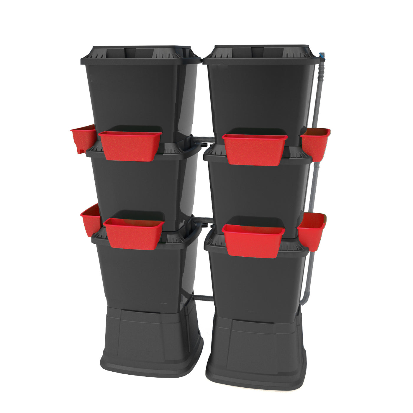 3 Tier Double 400 Litre Water Butt With Planters