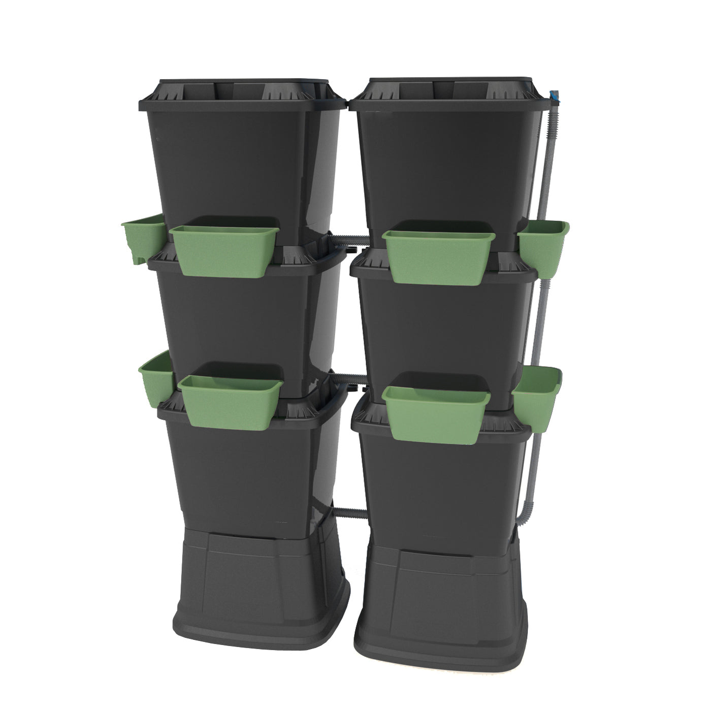 3 Tier Double 400 Litre Water Butt With Planters