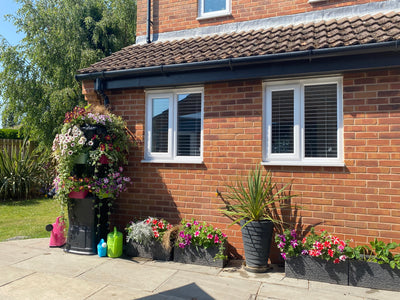 200 Litre 3 Tier Water Butt with Sage Green Planters and Drip Irrigation Kit- BLACK FRIDAY DAY 8