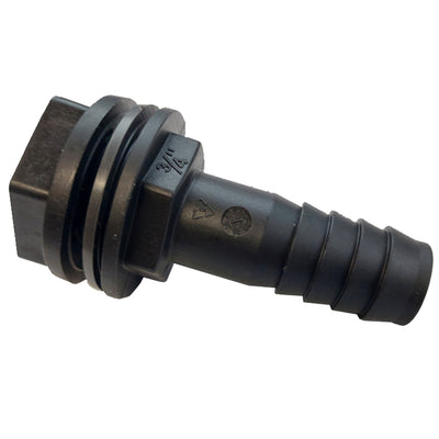 Water butt connector for 19mm bore pipe