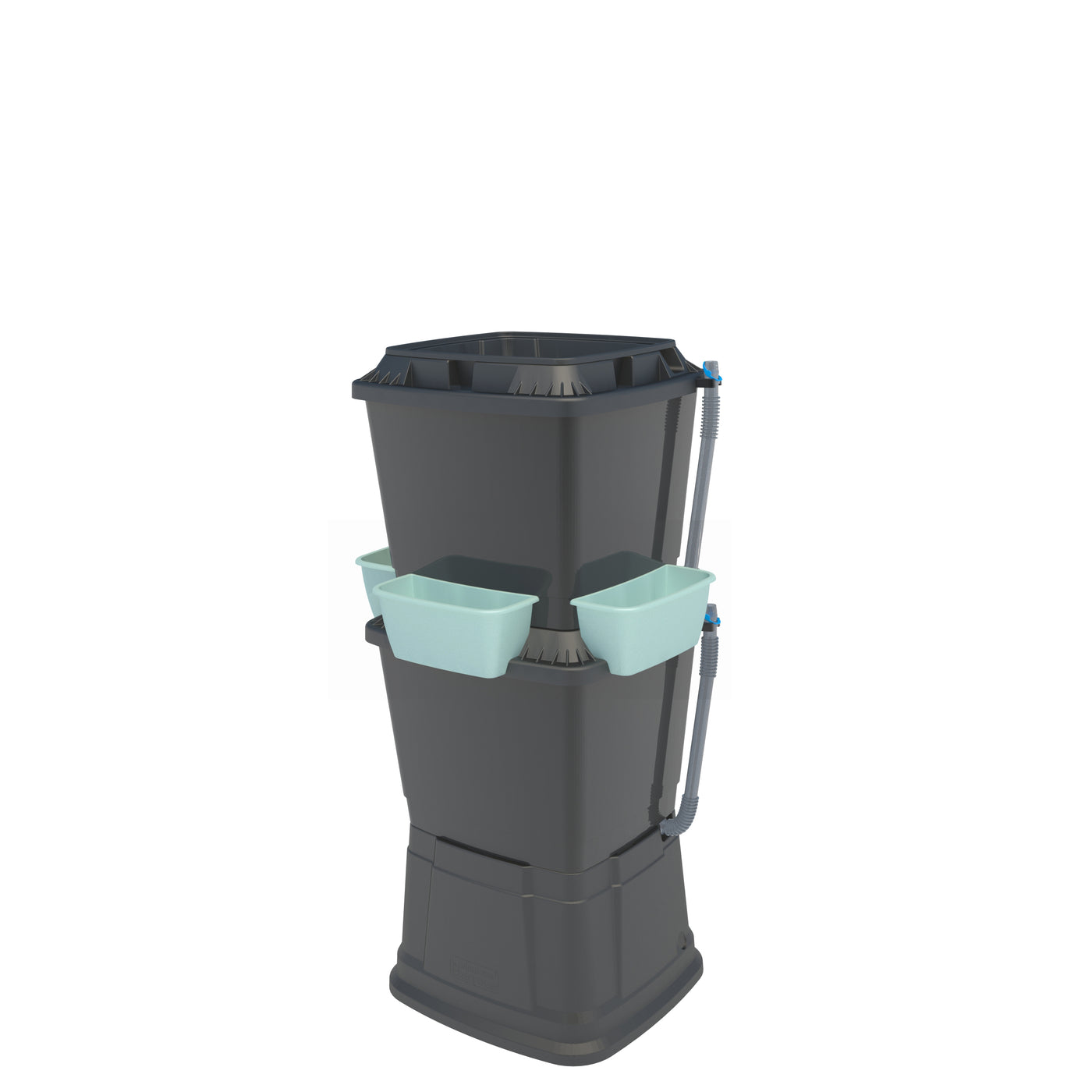 2 Tier 134 Litre Water Butt With Planters