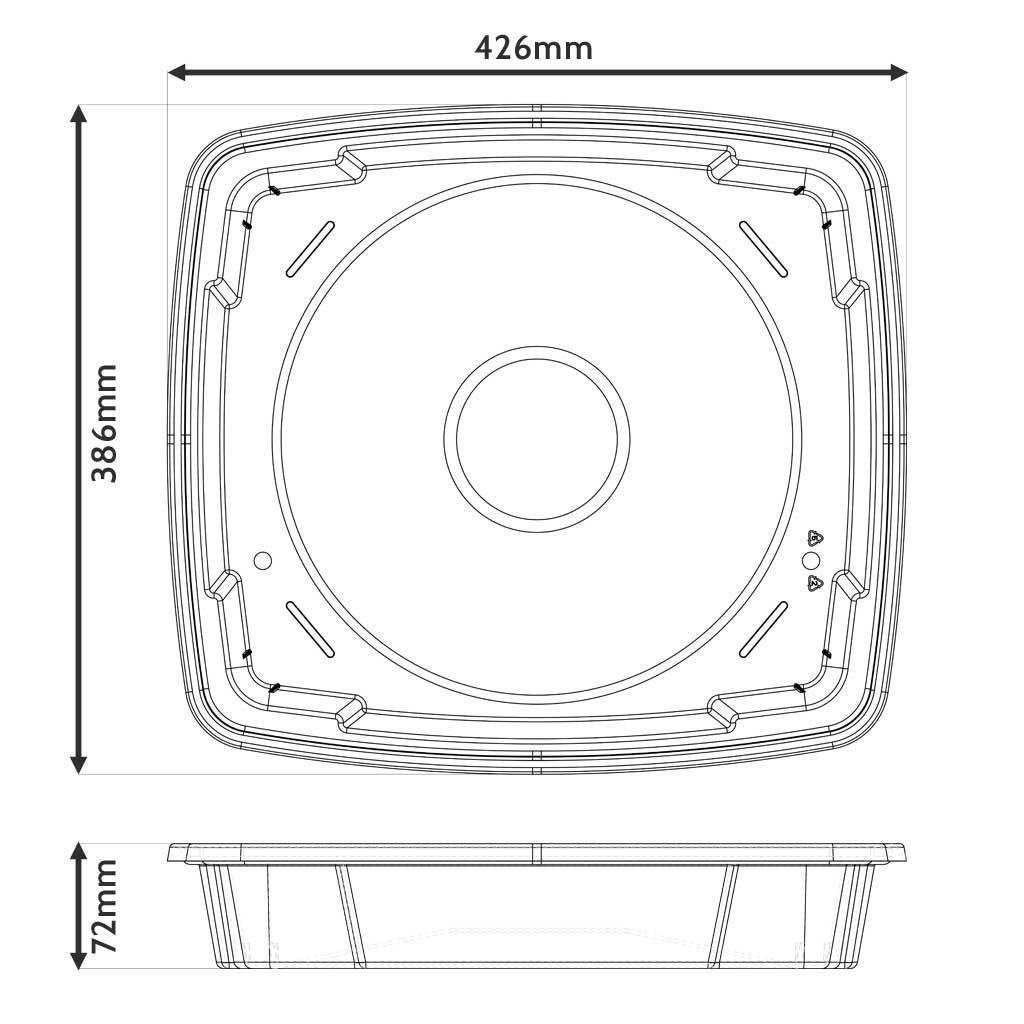 Top Planter for Rainwater Terrace with Capillary mats. for Rainwater Terrace waterbutts